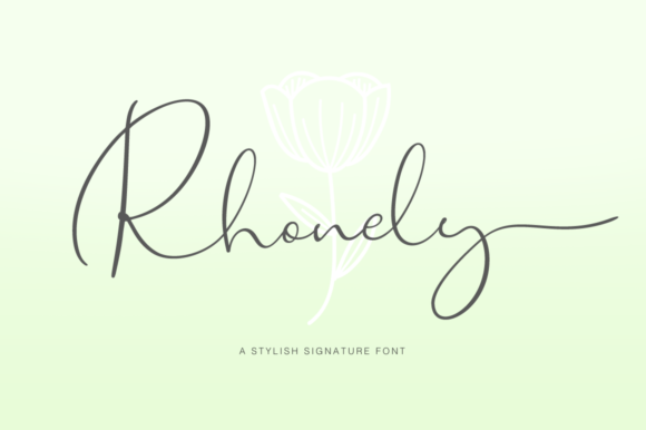 Rhonely Font Poster 1