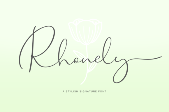 Rhonely Font Rhonely Font Poster 1
