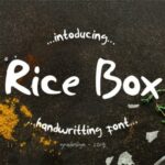 Rice Box Font Poster 1