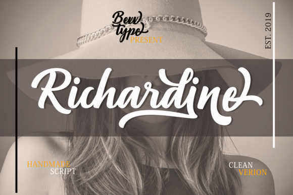 Richardine Script Font Poster 1