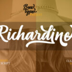 Richardine Script Font Poster 10