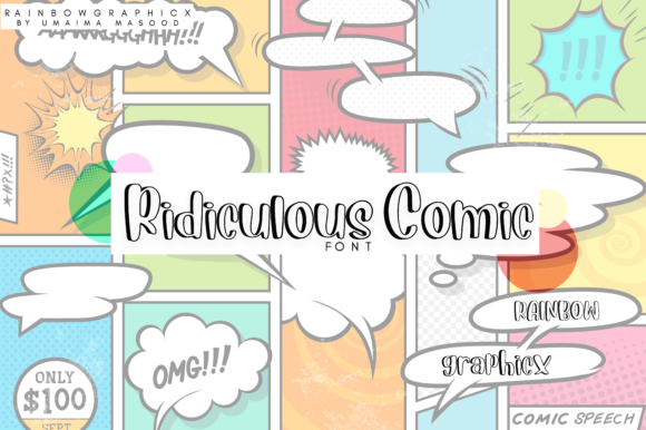 Ridiculous Comic Font Poster 1