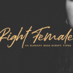 Right Female Font Poster 1
