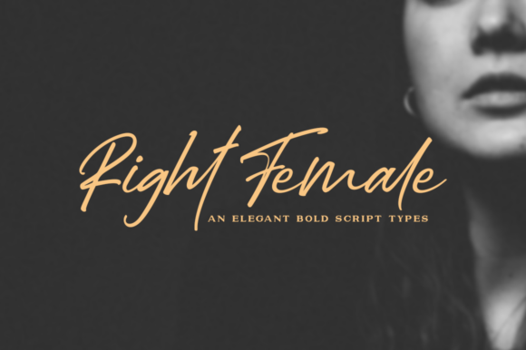 Right Female Font Poster 1