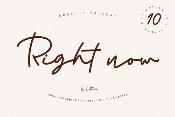 Right Now Font Poster 1