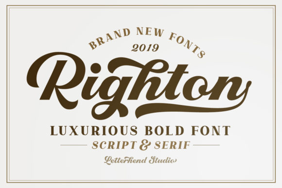 Righton Font Poster 1