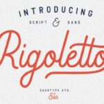 Rigoletto Script Font Poster 1