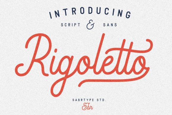 Rigoletto Script Font Poster 1