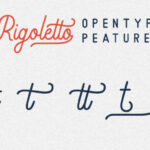 Rigoletto Script Font Poster 2