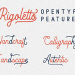 Rigoletto Script Font Poster 5