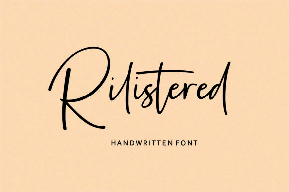 Rilistered Font Poster 1