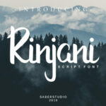 Rinjani Font Poster 1