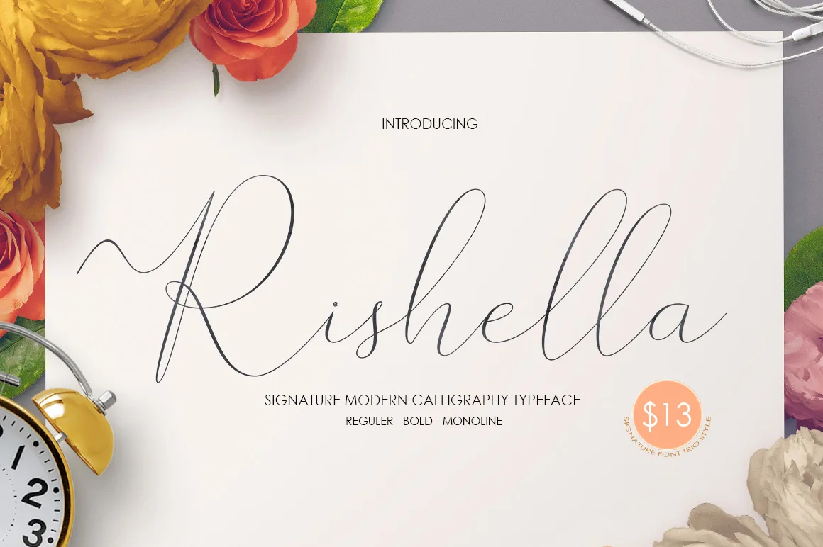 Rishella Font Poster 1