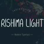 Rishima Light Font Poster 1