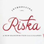 Riska Script Font Poster 1