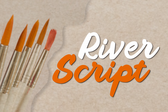 River Script Font Poster 1