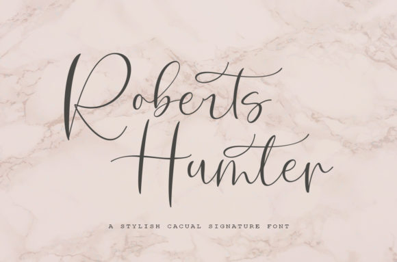 Roberts Hunter Font Poster 1