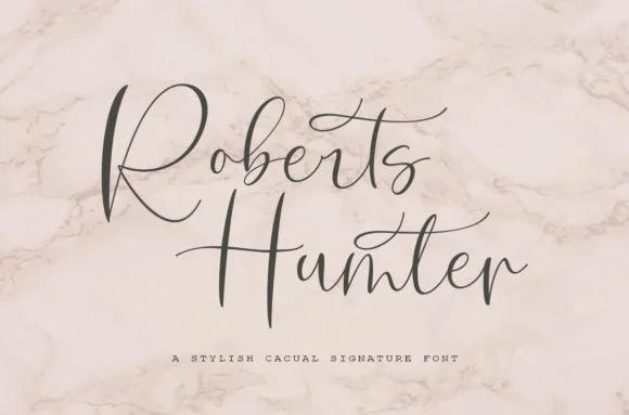 Roberts Hunter Font Poster 1