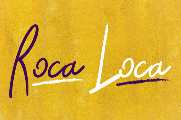 Roca Loca Font Poster 1