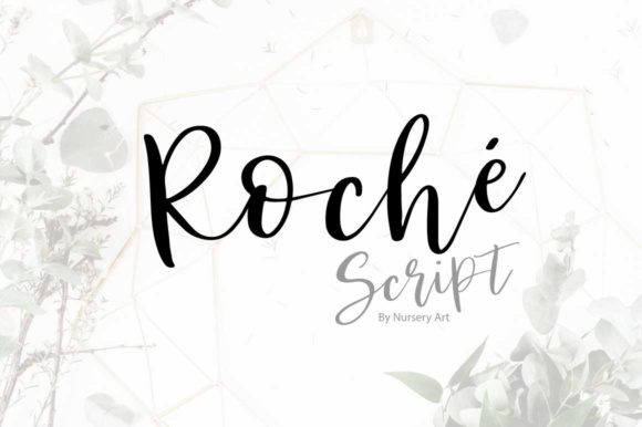 Roche Script Font Poster 1