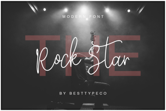 Rock Star Font Poster 1