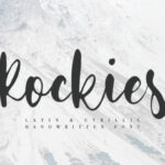Rockies Font Poster 1