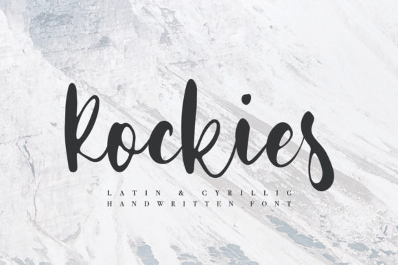 Rockies Font Poster 1