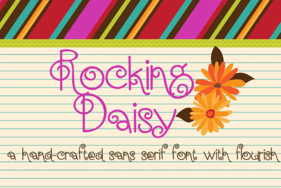 Rocking Daisy Font Poster 1