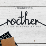 Rocther Script Font Poster 1