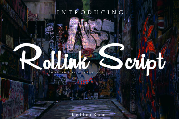 Rollink Script Font Poster 1