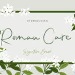 Roman Care Font Poster 1
