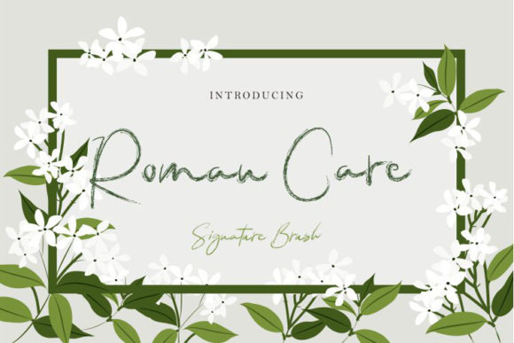 Roman Care Font Poster 1