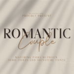 Romantic Couple Font Poster 1