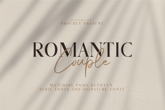 Romantic Couple Font Poster 1