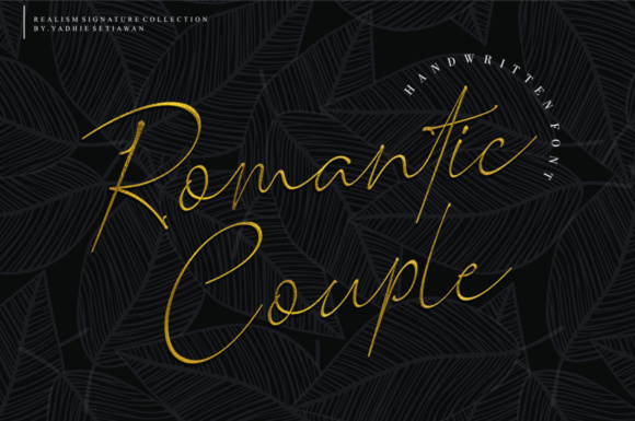 Romantic Couple Font Poster 1