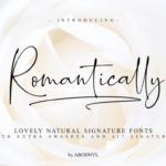 Romantically Font Poster 1