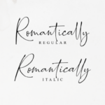 Romantically Font Poster 21