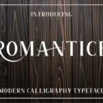 Romantice Font Poster 1