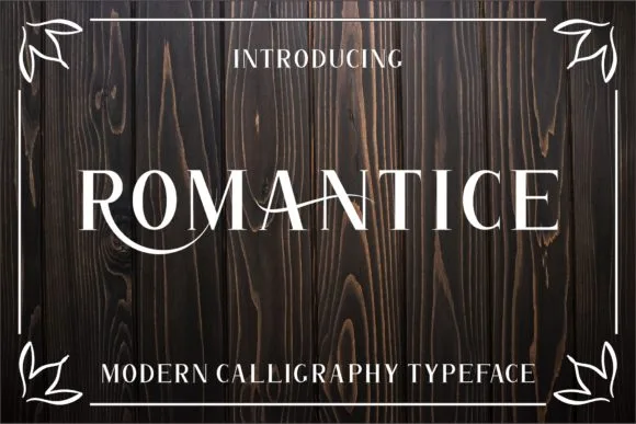 Romantice Font Poster 1