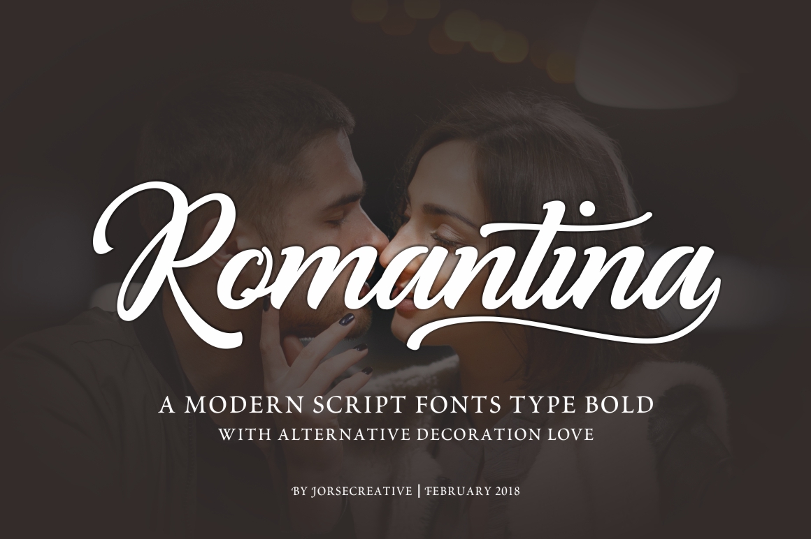 Romantina Font Poster 1