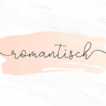 Romantisch Font Poster 1