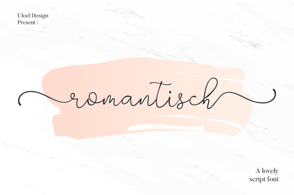 Romantisch Font Poster 1