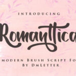 Romanttica Font Poster 1