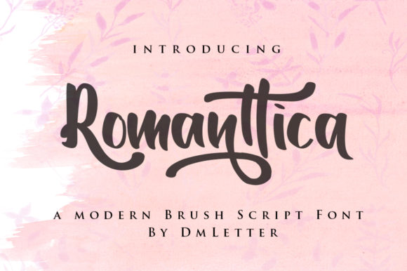 Romanttica Font Poster 1
