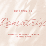 Romatrix Font Poster 1