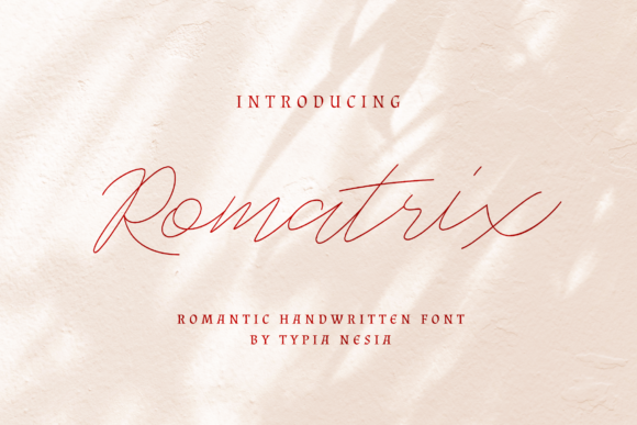 Romatrix Font Poster 1