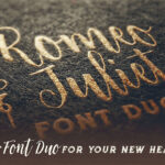 Romeo & Juliet Font Duo Font Poster 4