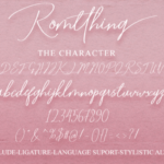 Romtthing Girl Font Poster 8