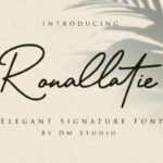 Ronallatie Font Poster 1