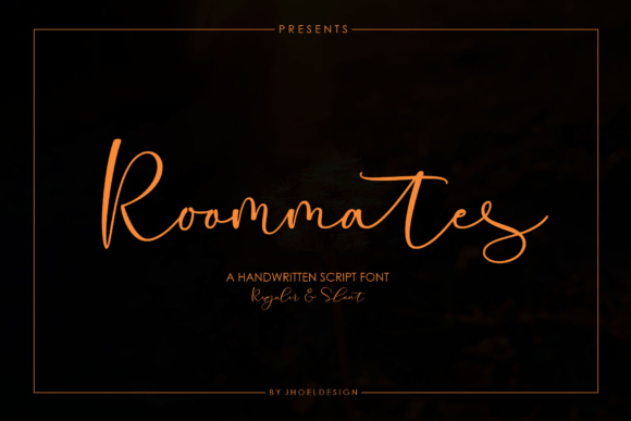 Roommates Script Font Poster 1